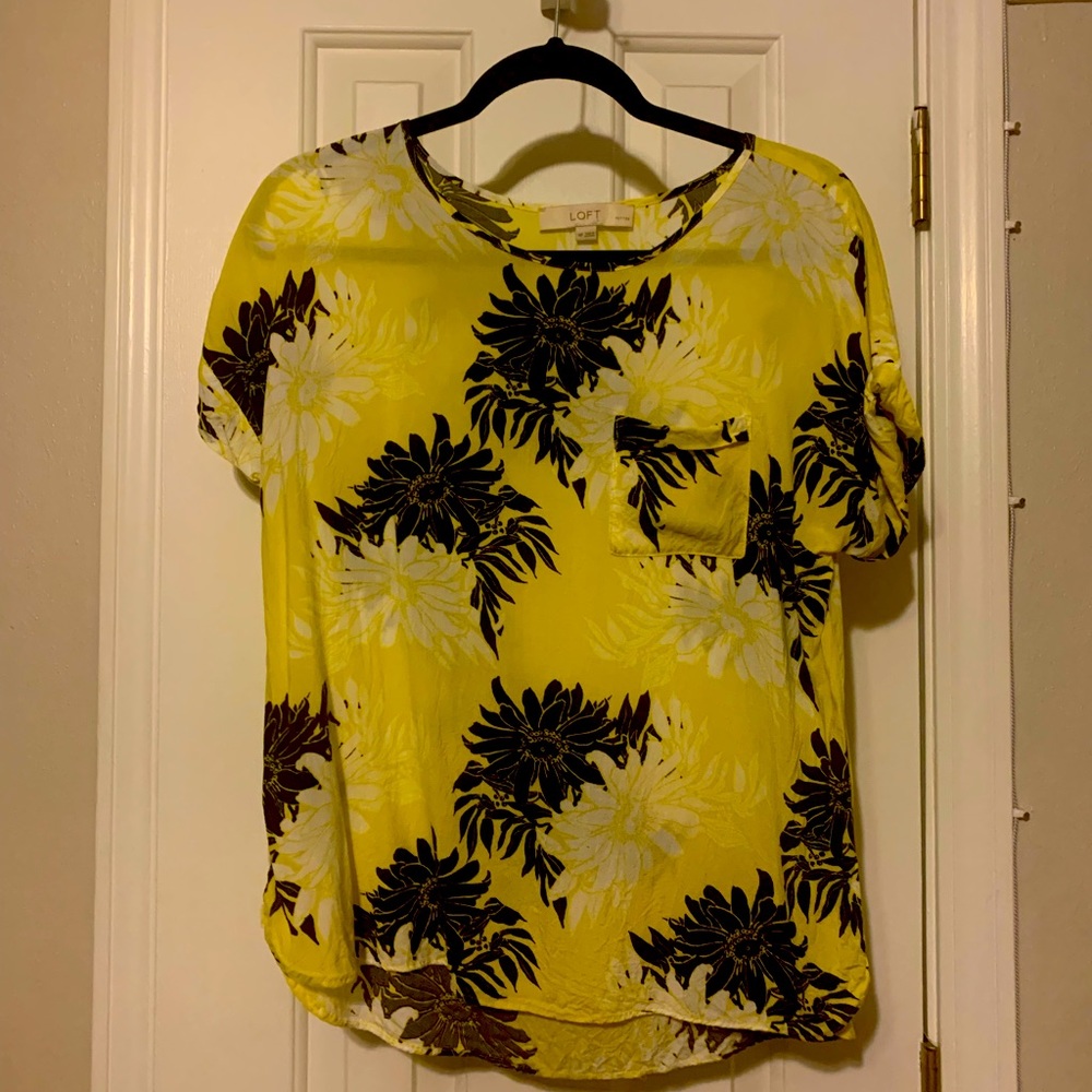 Loft Medium Petite Rayon Blouse